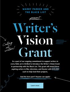 writers vision grant ad